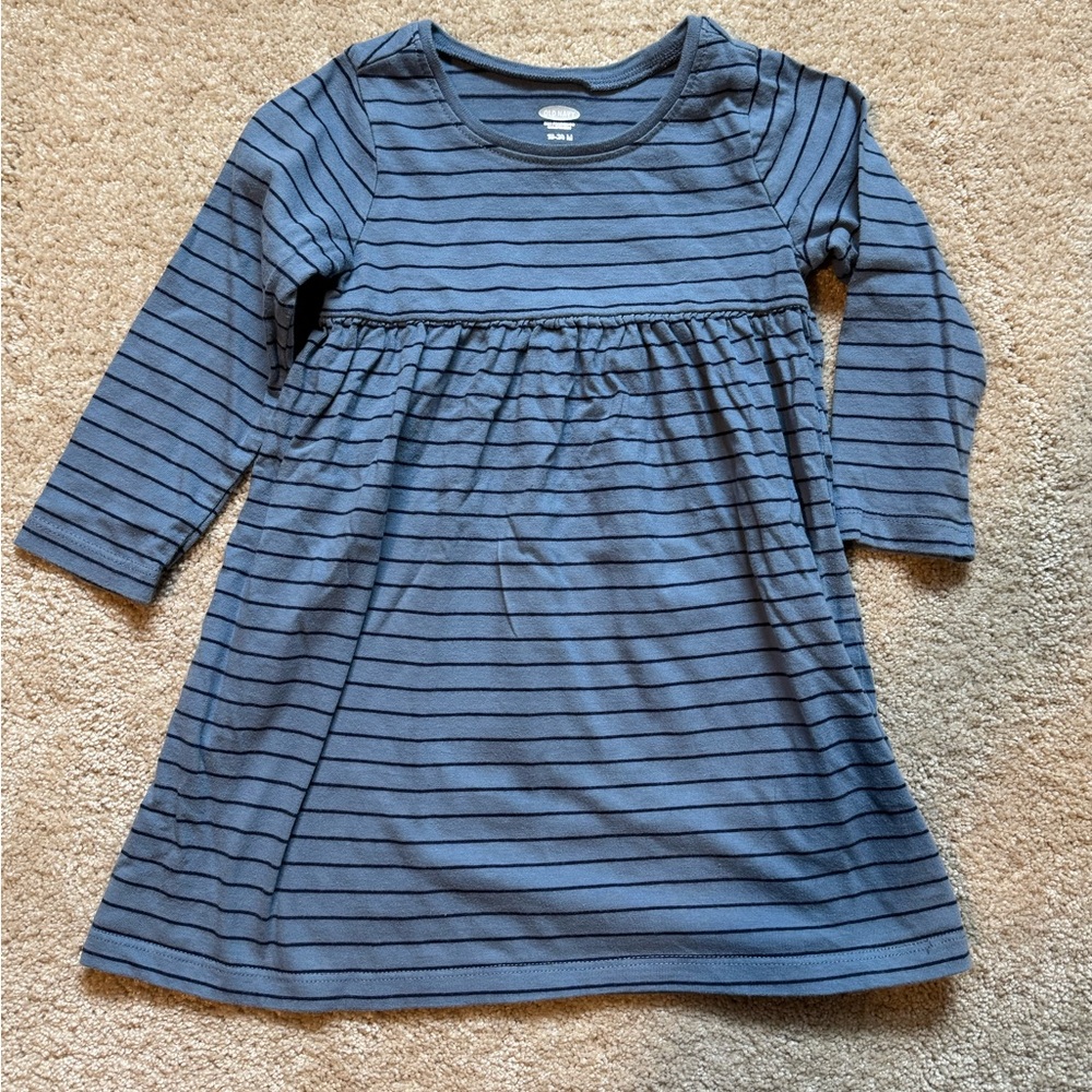 Old Navy Blue and Navy Striped Dress